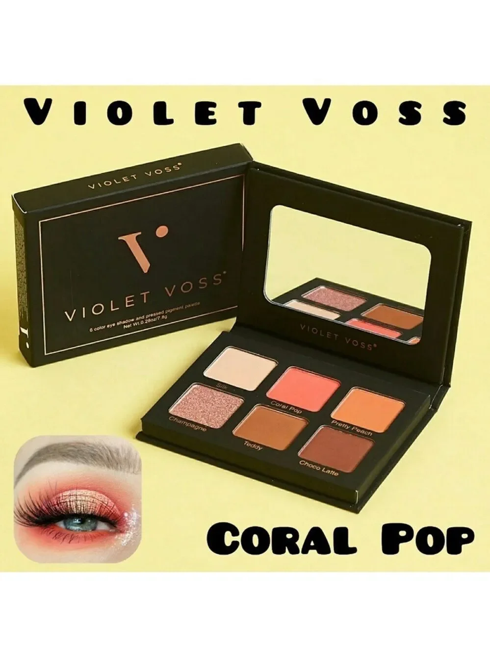 NIB Violet Voss Coral Pop Eyeshadow & Pressed Pigment